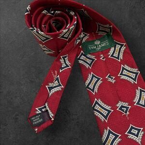 Tom James Men's Geometric 100% Silk Professional Tie